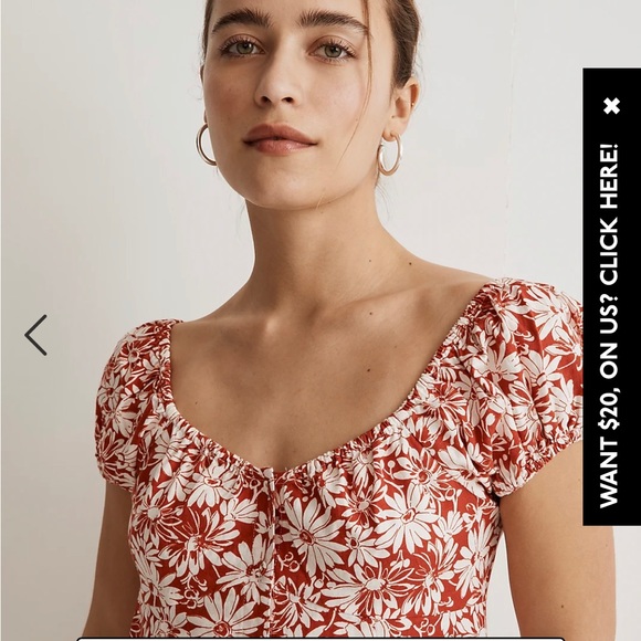 NWT | Margie Mini Dress in Abstract Floral | Madewell - Picture 2 of 5